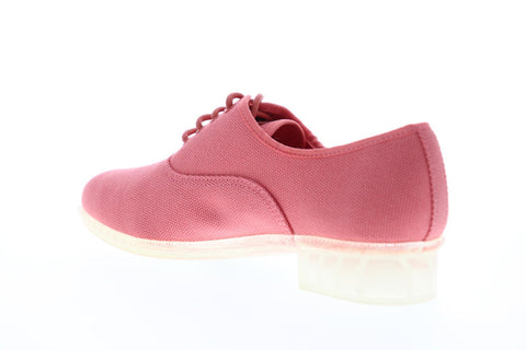 Camper Casi Jazz K200565-007 Womens Pink Canvas Casual Lace Up Oxfords Shoes
