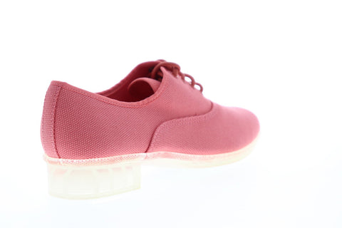 Camper Casi Jazz K200565-007 Womens Pink Canvas Casual Lace Up Oxfords Shoes