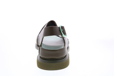 Camper Eda K200571-004 Womens Green Leather Strap Slingback Sandals Shoes