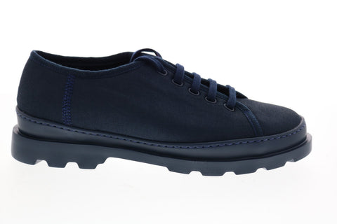 Camper Brutus K200576-010 Womens Blue Canvas Lace Up Euro Sneakers Shoes