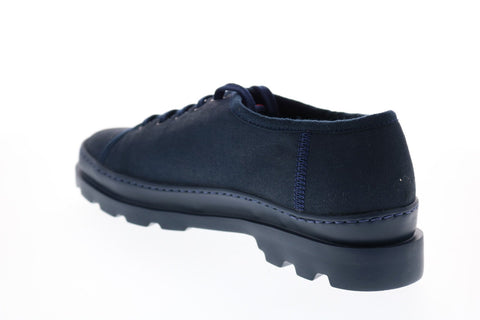 Camper Brutus K200576-010 Womens Blue Canvas Lace Up Euro Sneakers Shoes