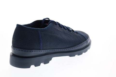 Camper Brutus K200576-010 Womens Blue Canvas Lace Up Euro Sneakers Shoes