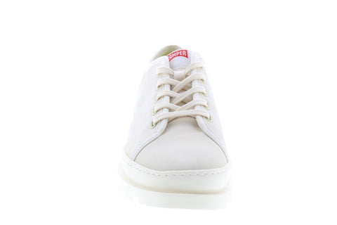 Camper Brutus K200576-011 Womens White Canvas Euro Sneakers Shoes