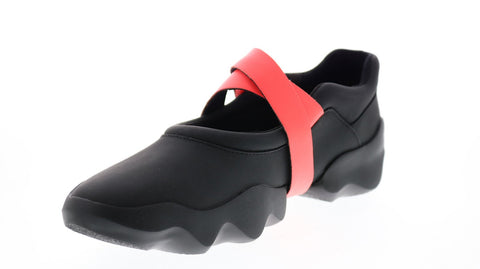 Camper Dub K200580-009 Womens Black Leather Slip On Euro Sneakers Shoes