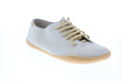 Camper Peu Cami K200586-008 Womens Beige Suede Lace Up Euro Sneakers Shoes