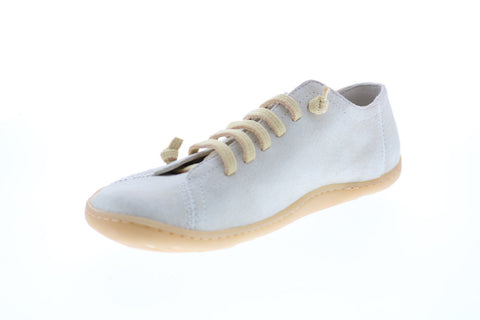 Camper Peu Cami K200586-008 Womens Beige Suede Lace Up Euro Sneakers Shoes
