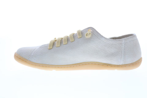 Camper Peu Cami K200586-008 Womens Beige Suede Lace Up Euro Sneakers Shoes