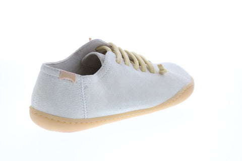 Camper Peu Cami K200586-008 Womens Beige Suede Lace Up Euro Sneakers Shoes