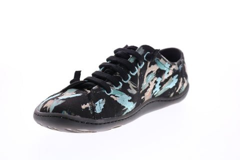 Camper TWS K200587-002 Womens Black Canvas Lace Up Euro Sneakers Shoes