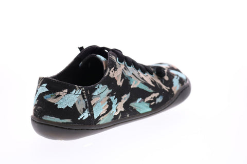 Camper TWS K200587-002 Womens Black Canvas Lace Up Euro Sneakers Shoes
