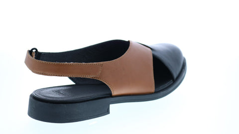 Camper TWS K200600-001 Womens Brown Leather Slip On Slippers Mules Shoes