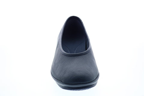 Camper Alright K200607-008 Womens Black Leather Slip On Heels Pumps Shoes