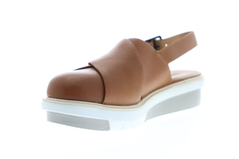Camper Marta K200610-002 Womens Brown Leather Strap Flip-Flops Sandals Shoes