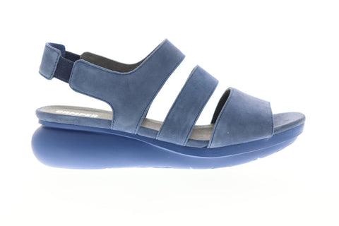 Camper Balloon K200611-002 Womens Blue Suede Strap Casual Slippers Shoes