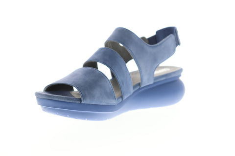 Camper Balloon K200611-002 Womens Blue Suede Strap Casual Slippers Shoes