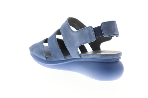 Camper Balloon K200611-002 Womens Blue Suede Strap Casual Slippers Shoes
