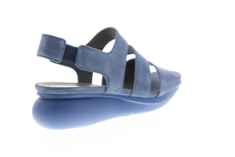 Camper Balloon K200611-002 Womens Blue Suede Strap Casual Slippers Shoes
