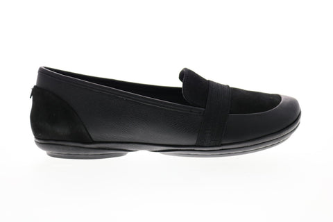 Camper Right Nina K200618-001 Womens Black Leather Loafers Boat Shoes