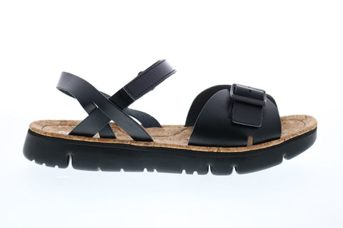 Camper Oruga Sandal K200631-003 Womens Black Leather Slingback Sandals Shoes