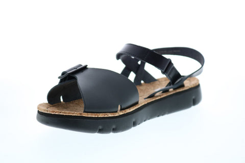 Camper Oruga Sandal K200631-003 Womens Black Leather Slingback Sandals Shoes