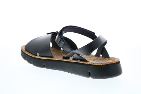 Camper Oruga Sandal K200631-003 Womens Black Leather Slingback Sandals Shoes
