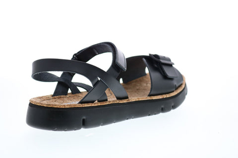 Camper Oruga Sandal K200631-003 Womens Black Leather Slingback Sandals Shoes