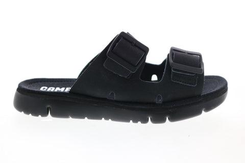 Camper Oruga Sandal K200633-007 Womens Black Leather Strap Sandals Shoes