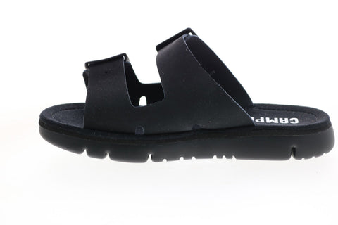 Camper Oruga Sandal K200633-007 Womens Black Leather Strap Sandals Shoes