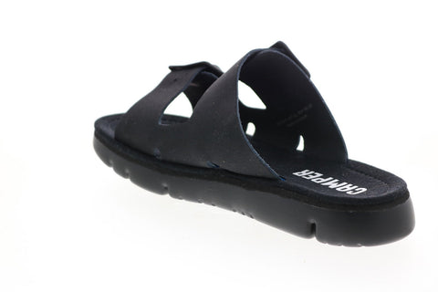 Camper Oruga Sandal K200633-007 Womens Black Leather Strap Sandals Shoes
