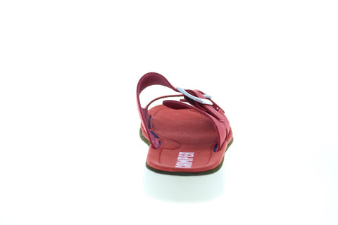 Camper Oruga Sandal K200633-008 Womens Red Leather Strap Sandals Shoes