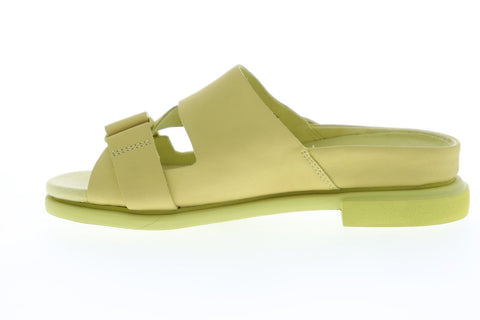 Camper Eda K200637-004 Womens Yellow Leather Strap Flip-Flops Sandals Shoes