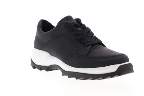 Camper Helix K200643-002 Womens Black Suede Lace Up Low Top Sneakers Shoes