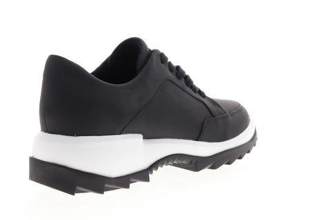 Camper Helix K200643-002 Womens Black Suede Lace Up Low Top Sneakers Shoes