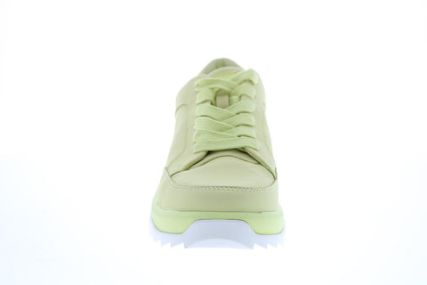 Camper Helix K200643-005 Womens Yellow Leather Lace Up Euro Sneakers Shoes