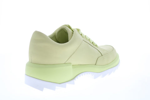 Camper Helix K200643-005 Womens Yellow Leather Lace Up Euro Sneakers Shoes