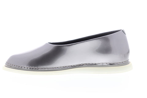 Camper Nixie K200671-003 Womens Silver Synthetic Slip On Casual Flats Shoes