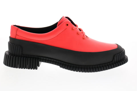 Camper Pix K200687-005 Womens Pink Leather Lace Up Flats Oxford Shoes