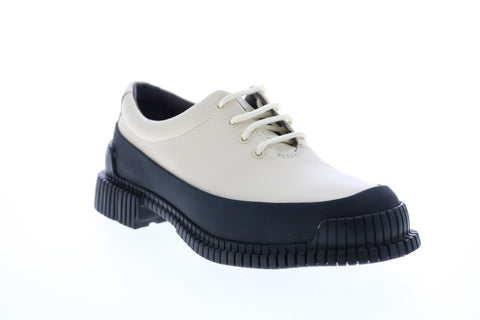 Camper Pix K200687-006 Womens Beige Leather Lace Up Euro Sneakers Shoes