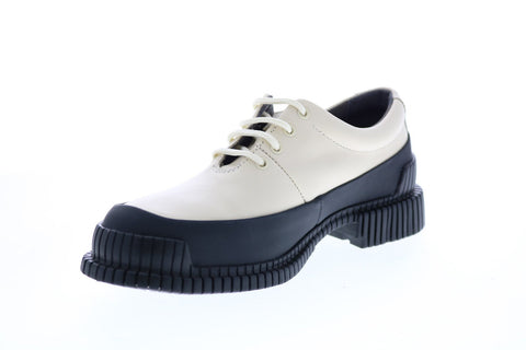 Camper Pix K200687-006 Womens Beige Leather Lace Up Euro Sneakers Shoes