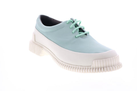 Camper Pix K200687-011 Womens Green Leather Lace Up Euro Sneakers Shoes