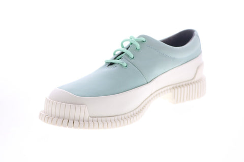 Camper Pix K200687-011 Womens Green Leather Lace Up Euro Sneakers Shoes