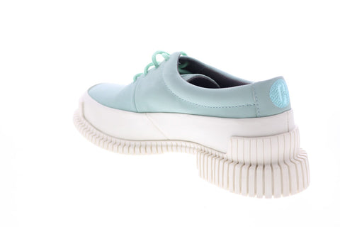 Camper Pix K200687-011 Womens Green Leather Lace Up Euro Sneakers Shoes