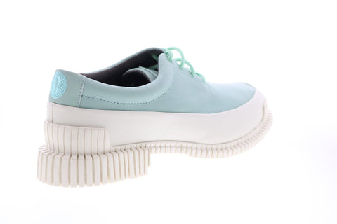 Camper Pix K200687-011 Womens Green Leather Lace Up Euro Sneakers Shoes