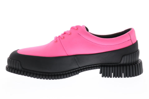 Camper Pix K200687-020 Womens Pink Leather Lace Up Flats Oxford Shoes