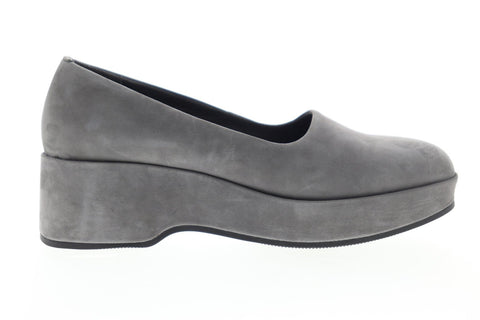 Camper Sisea K200697-002 Womens Gray Nubuck Slip On Casual Flats Shoes