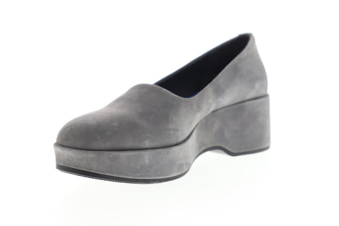 Camper Sisea K200697-002 Womens Gray Nubuck Slip On Casual Flats Shoes
