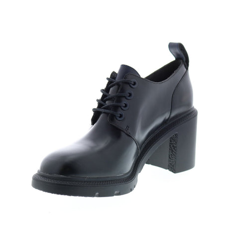 Camper Whitnee K200707-001 Womens Black Leather Slip On Heels Pumps Shoes