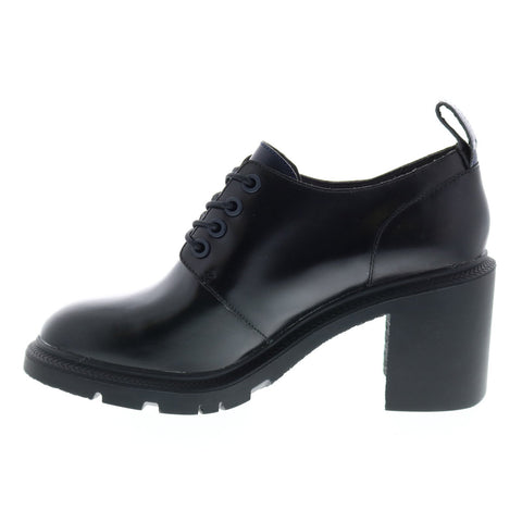 Camper Whitnee K200707-001 Womens Black Leather Slip On Heels Pumps Shoes