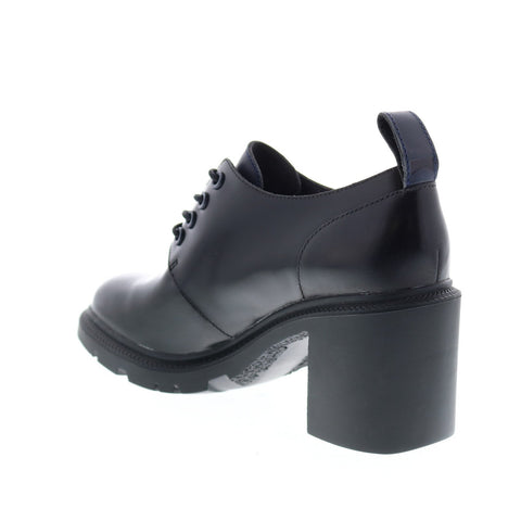 Camper Whitnee K200707-001 Womens Black Leather Slip On Heels Pumps Shoes