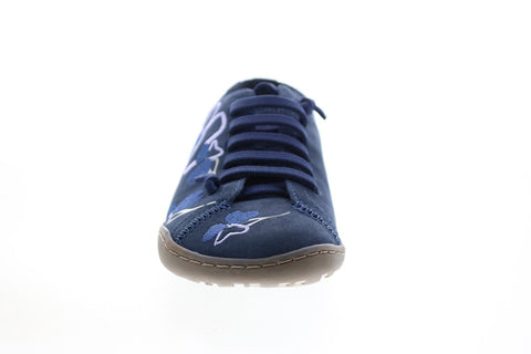 Camper Tws K200733-005 Womens Blue Suede Lace Up Euro Sneakers Shoes